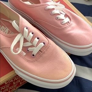 red vans bleached